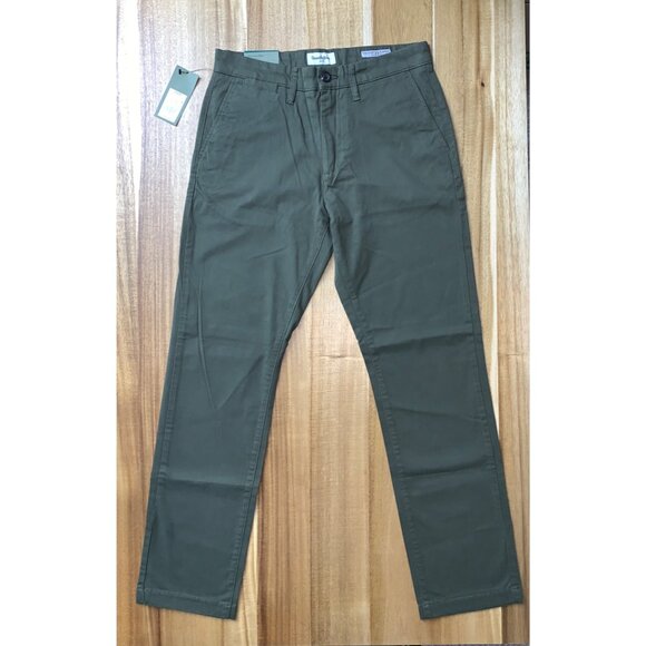 Goodfellow & Co Mens Green Athletic Chino Pants Stretch Slim Tapered Leg 29X30 - Picture 2 of 14